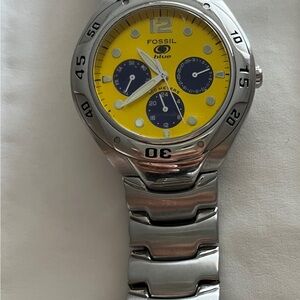 BEAUTIFUL FOSSIL MEN’s WATCH stainless steel 100 m water resistant  Fossil Blue